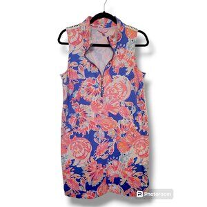 Lilly Pulitzer Neon Pink Ocean Life Sleeveless Dress w/ Pockets - Size L